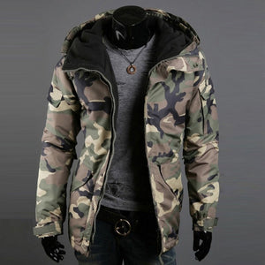 Unleash Your Style with the British Camouflage Trend Men's Hooded Jacket