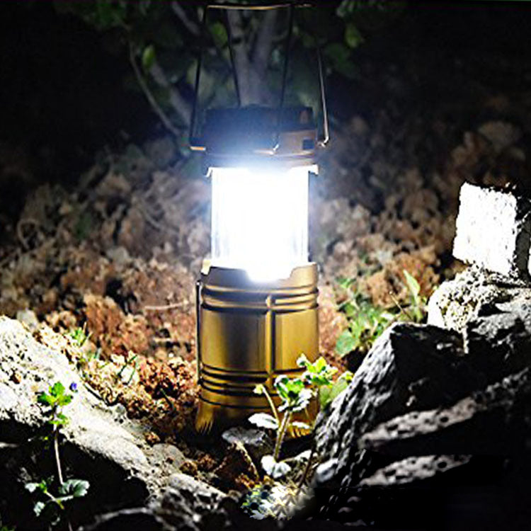 Illuminate Your Outdoor Adventures with Our Solar Charging Telescopic Camping Lantern